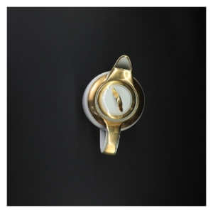 Hvid og guld kaffekande fra Bavaria (str. 20 x 17 cm)