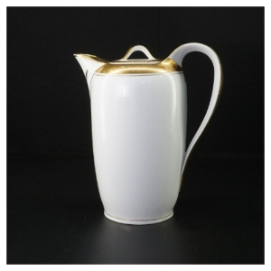 Hvid og guld kaffekande fra Bavaria (str. 20 x 17 cm)