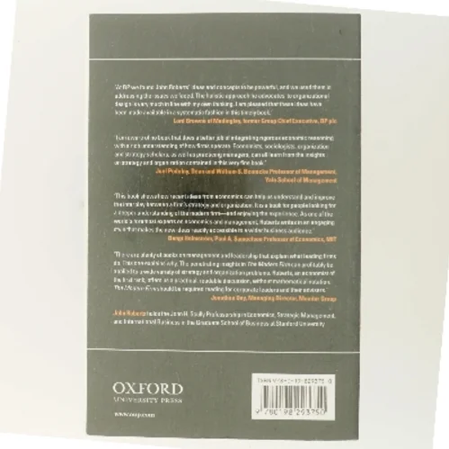 The modern firm : organizational design for performance and growth af John Roberts (Bog)