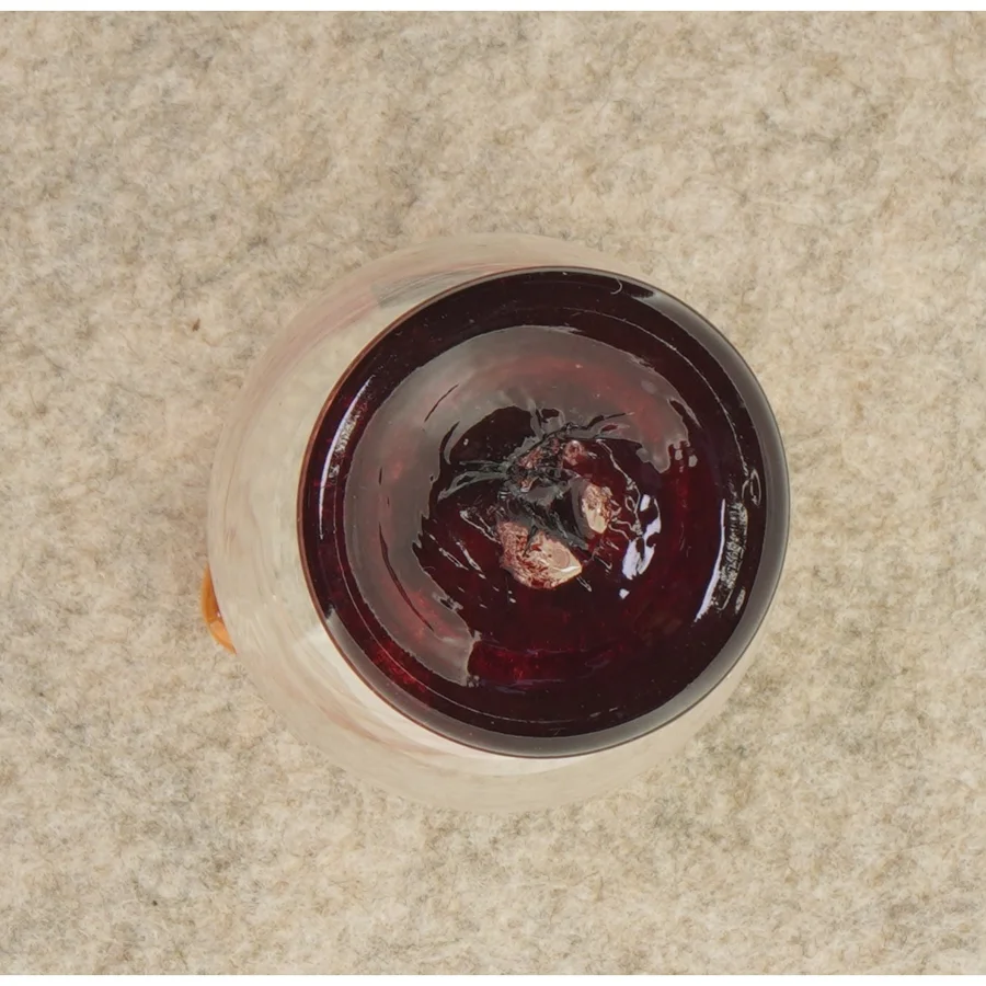 Glaskande svensk glas fra Helleclin (str. 13 x 6 cm)