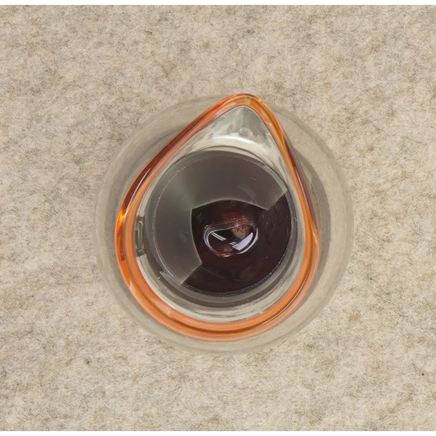 Glaskande svensk glas fra Helleclin (str. 13 x 6 cm)