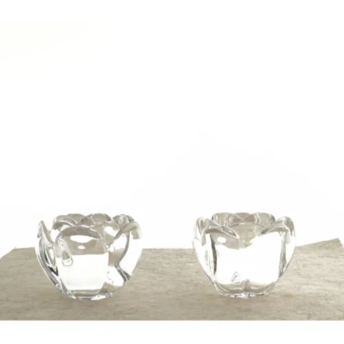 Lotus fyrfadsstager fra Holmegaard (str. 7 x 10 cm)