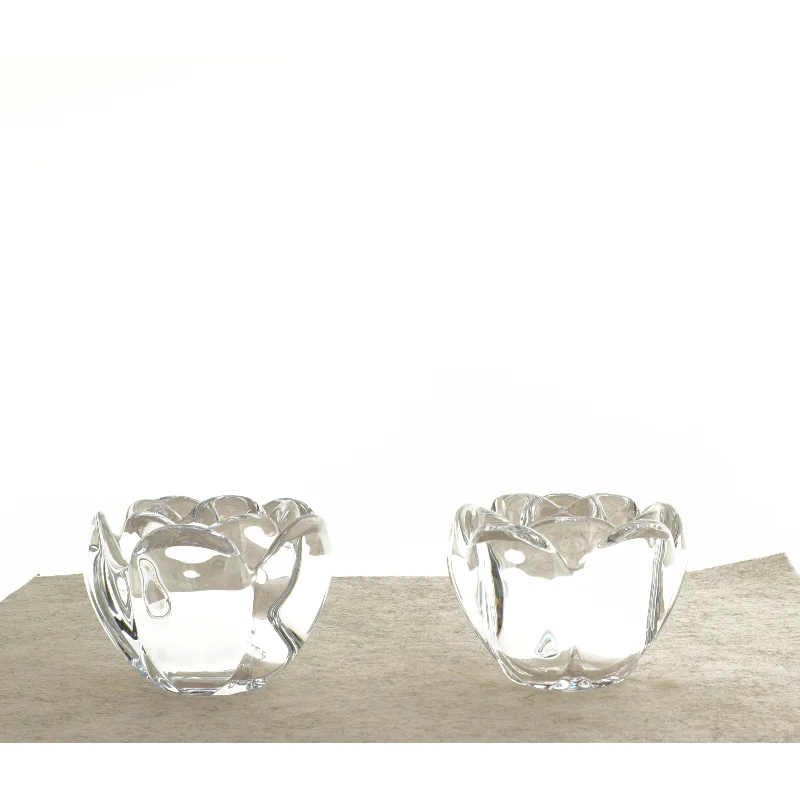 Lotus fyrfadsstager fra Holmegaard (str. 7 x 10 cm)