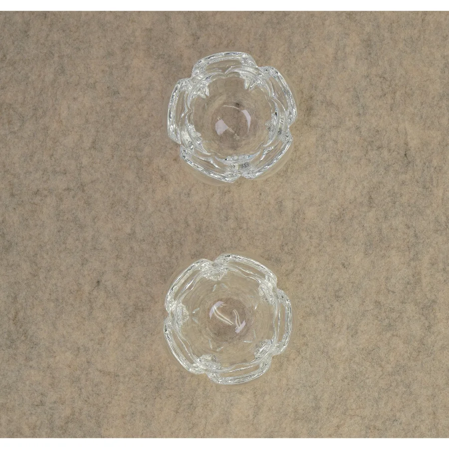 Lotus fyrfadsstager fra Holmegaard (str. 7 x 10 cm)