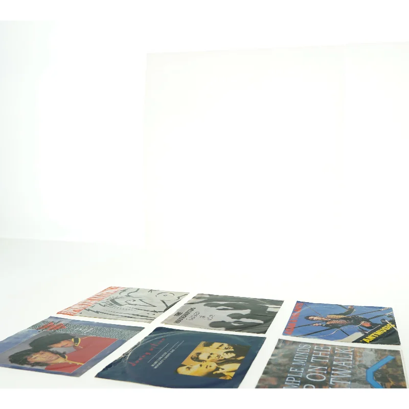 Samling af 7” vinylsingler (str. Ø. 17,5 cm)