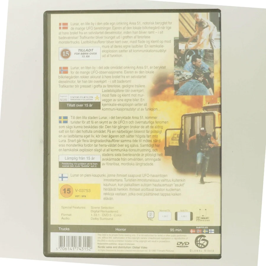 Trucks med Ukendte medvirkende angivet på cover, ingen tydeligt aflæselige navne (DVD)