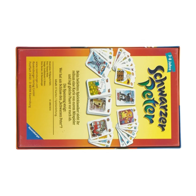 Schwarzer Peter kortspil (str. 18 x 11 cm)