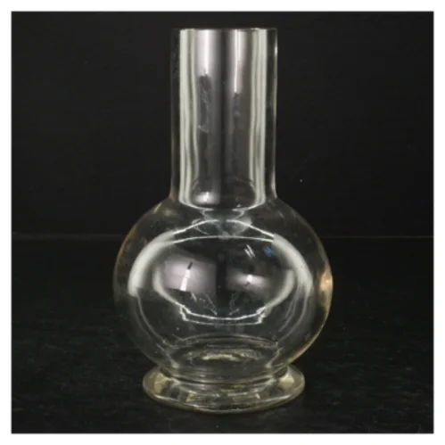 Glasvase (str. H. 19,5 cm)