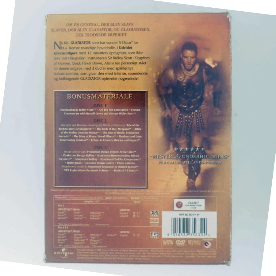 Gladiator med Russell Crowe (DVD)