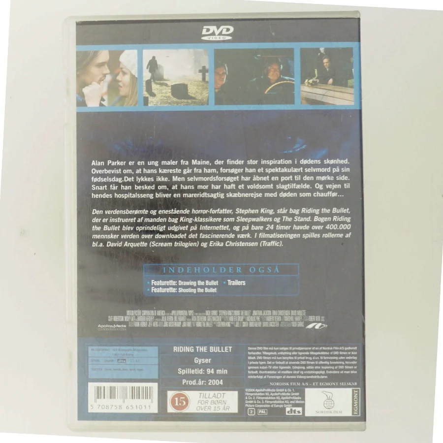 Stephen King's Riding the Bullet med David Arquette (DVD)