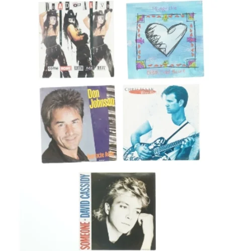 Samling af 7” vinylsingler (str. Ø. 17,5 cm)