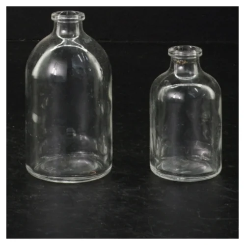 Gennemsigtige glasflasker (str. 10 cm 7 cm)