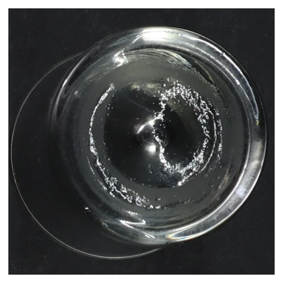 Gennemsigtig glasvase (str. 12 cm)