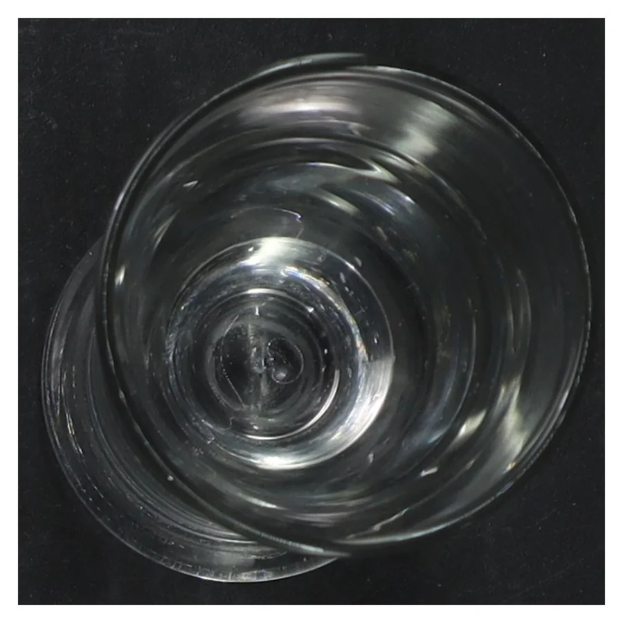 Gennemsigtig glasvase (str. 12 cm)