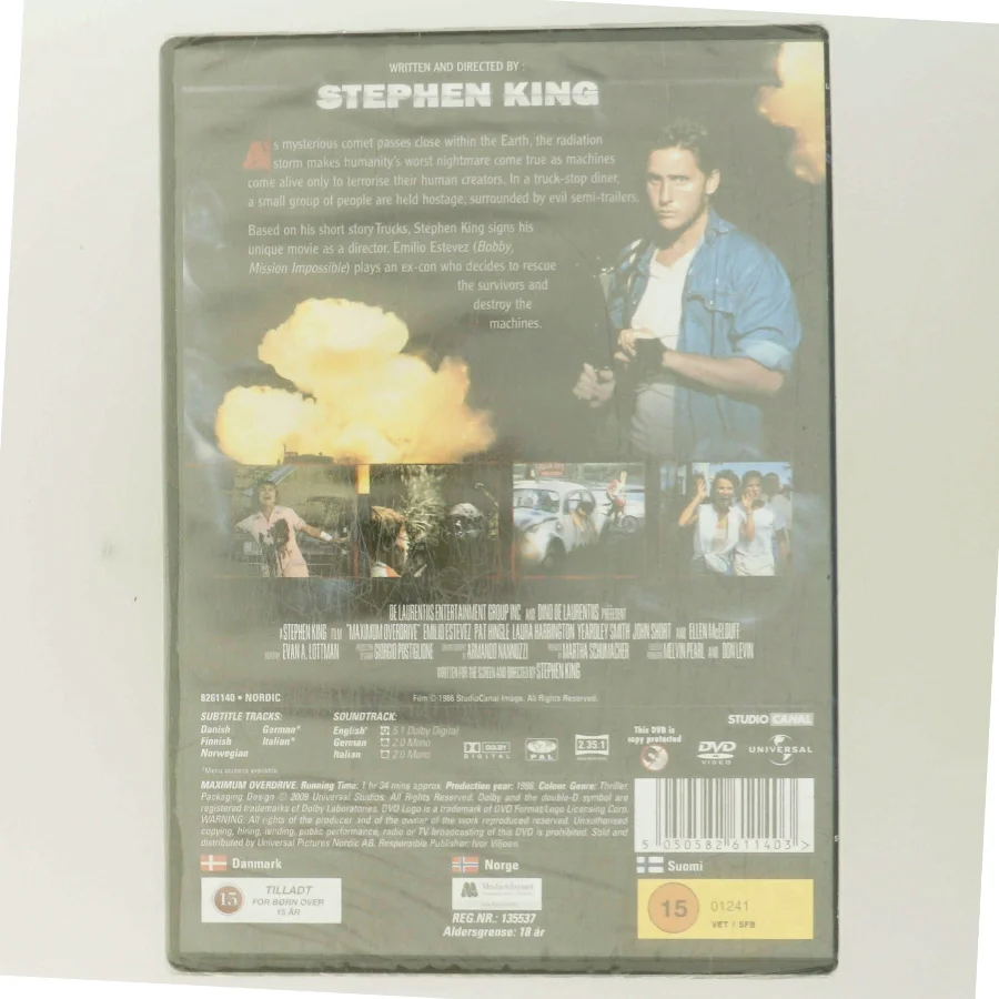 Maximum Overdrive med Emilio Estevez (DVD)