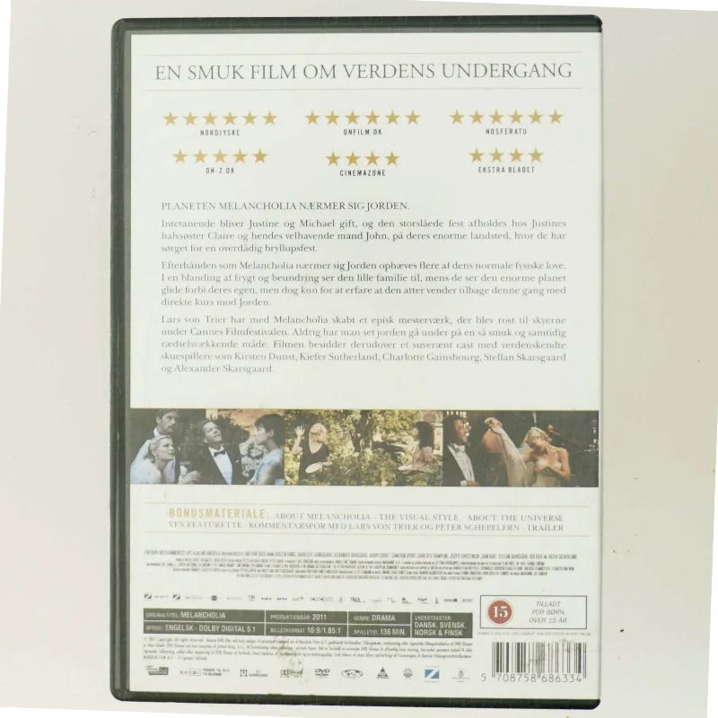 Melancholia med Kirsten Dunst (DVD)