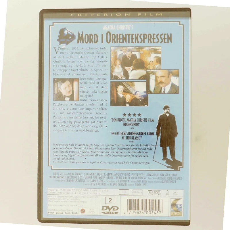 Mord i Orientekspressen med Sean Connery (DVD)