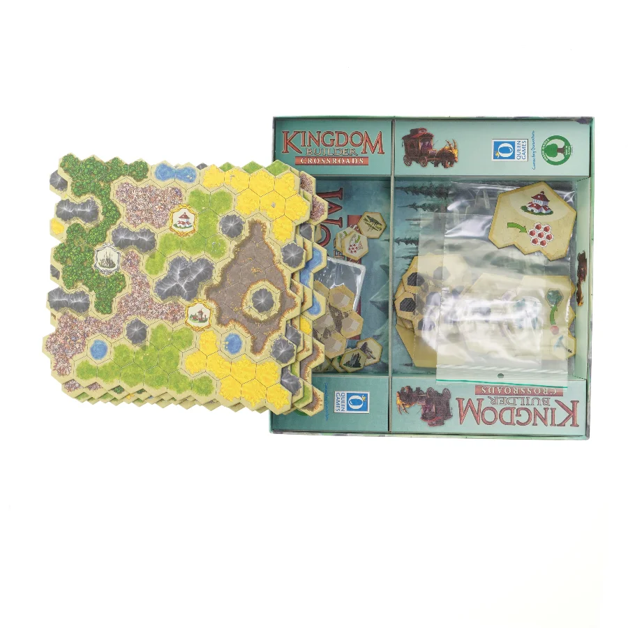 Kingdom Builder: Crossroads Ekspansionsspil fra Queen Games (str. 31x31 cm)
