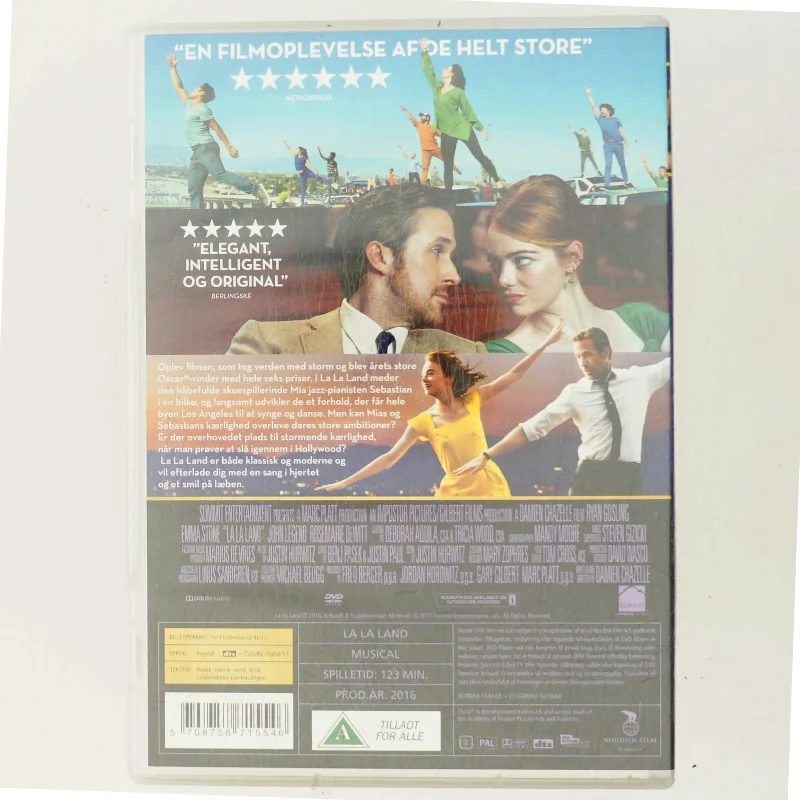 La La Land med Ryan Gosling (DVD)