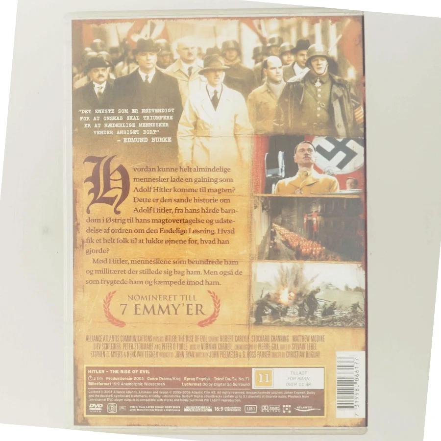Hitler: the Rise of Evil med Robert Carlyle (DVD)