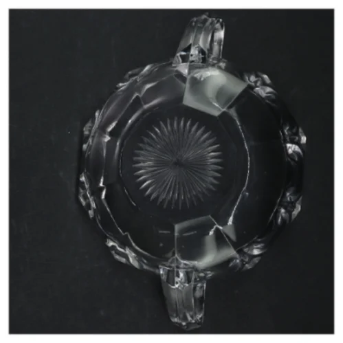 Krystalskål med hank (str. Ø. 12 cm)