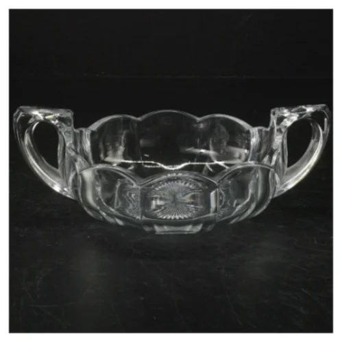 Krystalskål med hank (str. Ø. 12 cm)