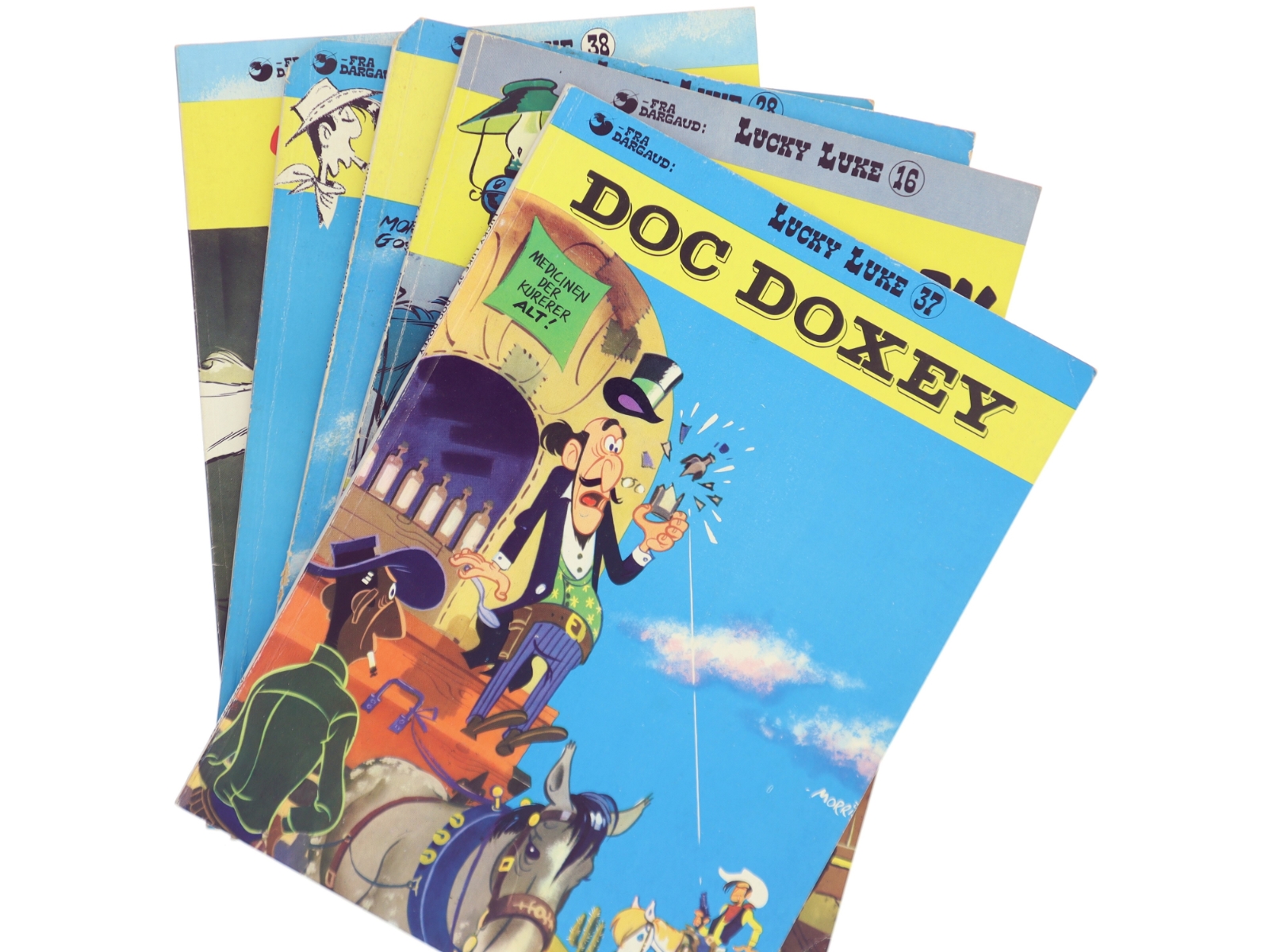 5 stk Lucky Luke bl.a. Doc Doxey af Morris og Goscinny (Bog)