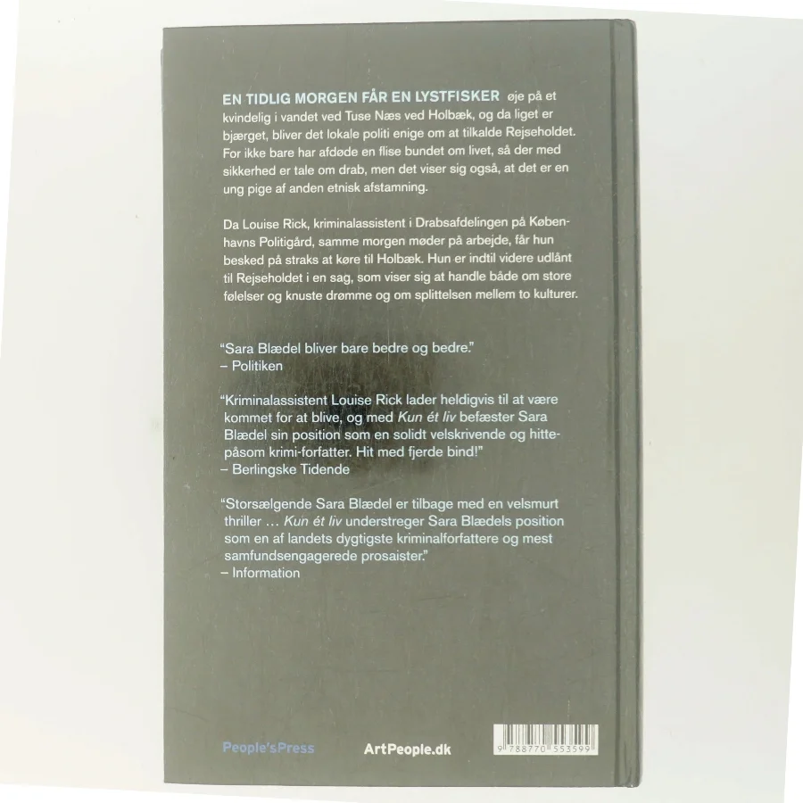 Sara Blædel: Kun ét liv, hardback fra People’sPress af Sara Blædel (Bog)