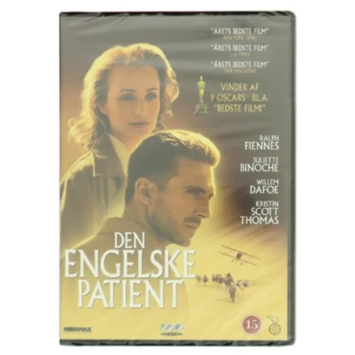 DEN ENGELSKE PATIENT med Ralph Fiennes (DVD)