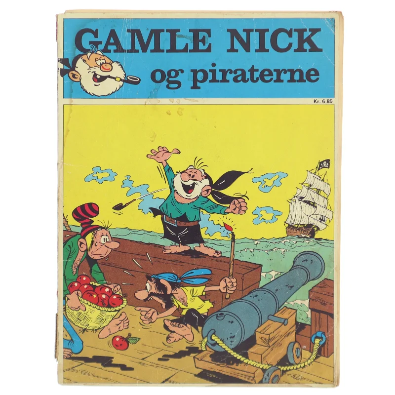 Tegneserie 'Gamle Nick og piraterne'