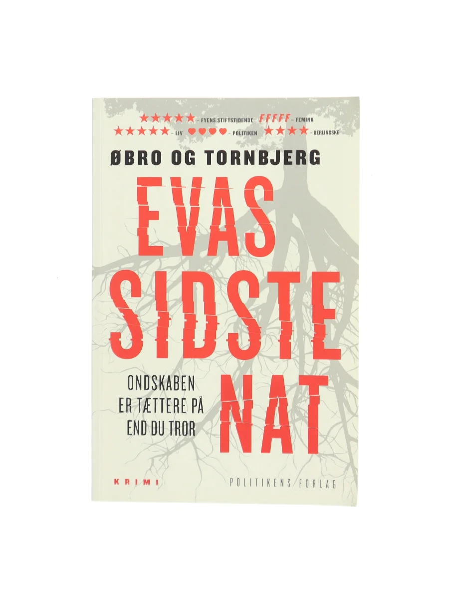 Forsiden af Evas sidste nat af Jeanette Øbro Gerlow