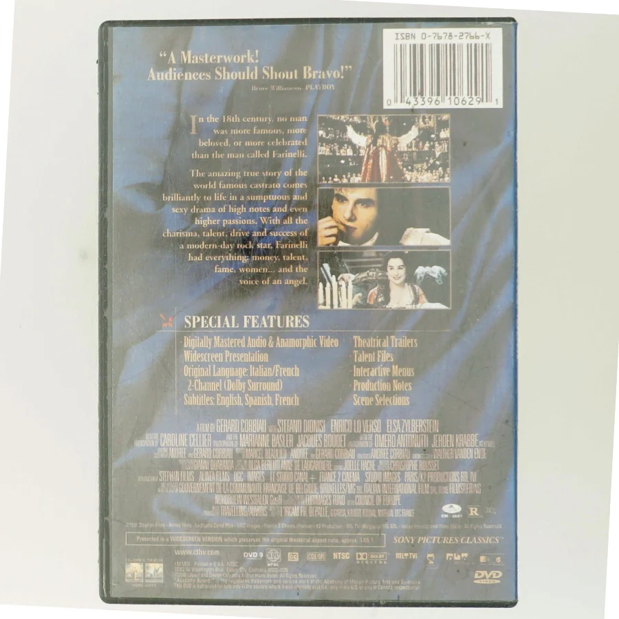 Farinelli med Gerard Corbiau (DVD)