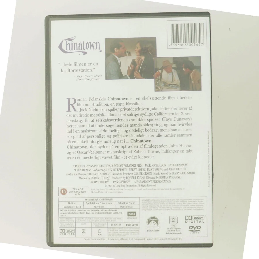 Chinatown med Jack Nicholson (DVD)