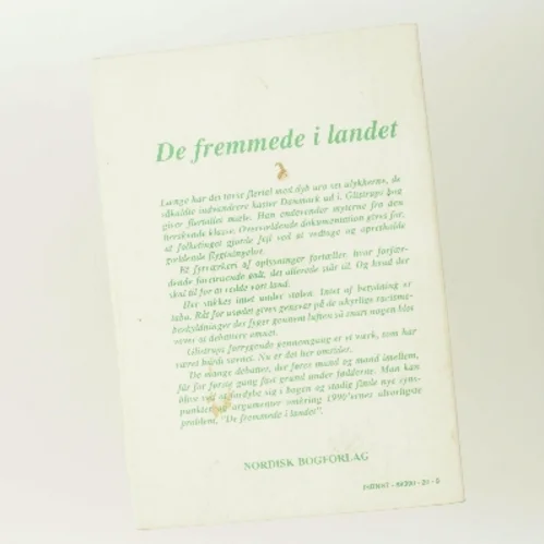 De fremmede i landet af Mogens Glistrup (Bog)