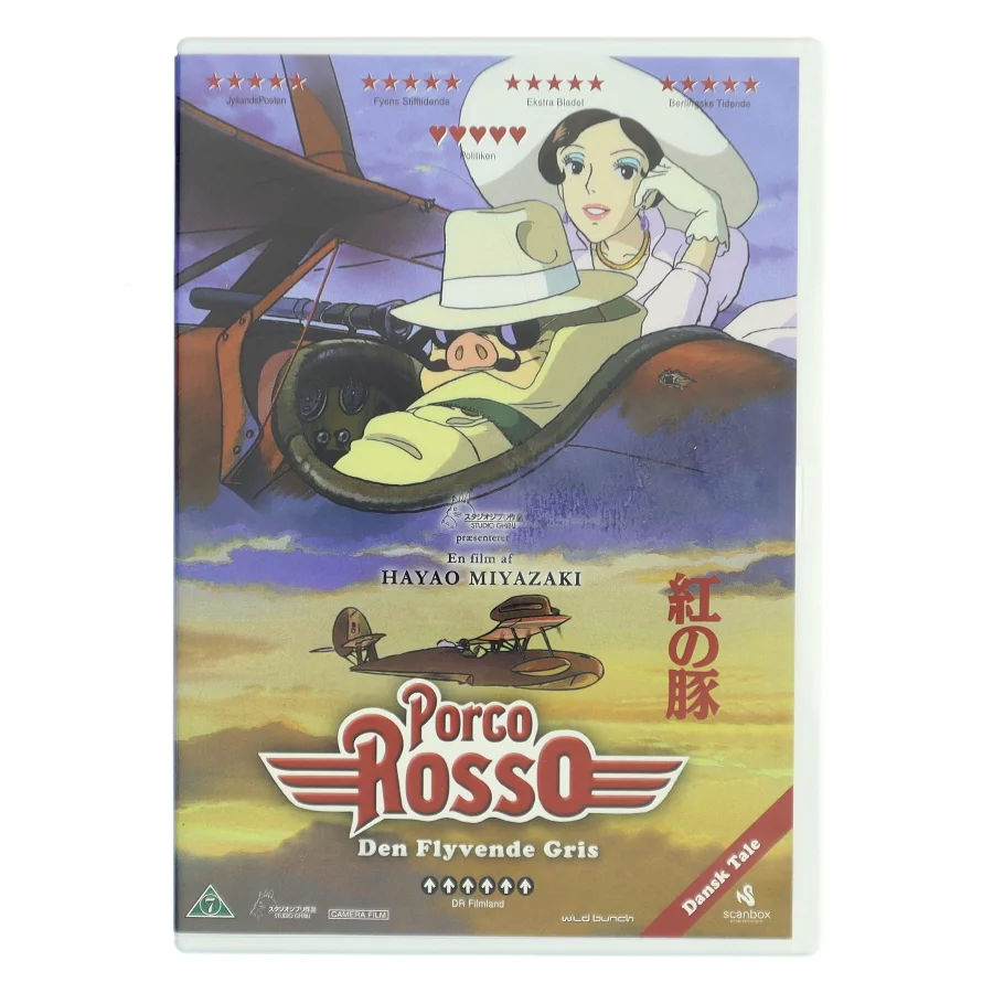 Den Flyvende Gris Porco Rosso - Miyazaki [dvd] med Henning Jensen (DVD)