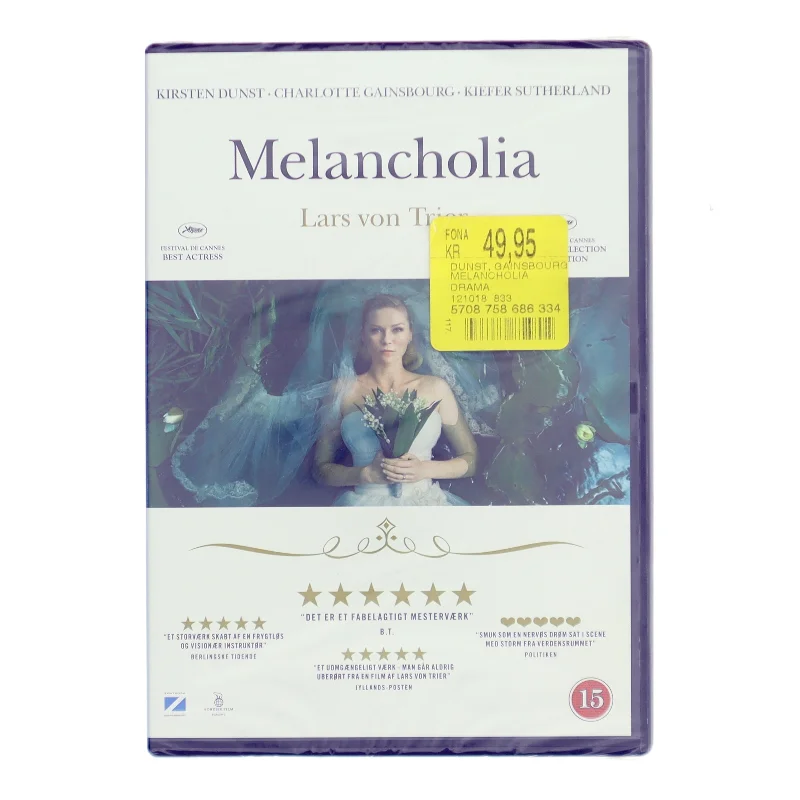Melancholia med Kirsten Dunst (DVD)
