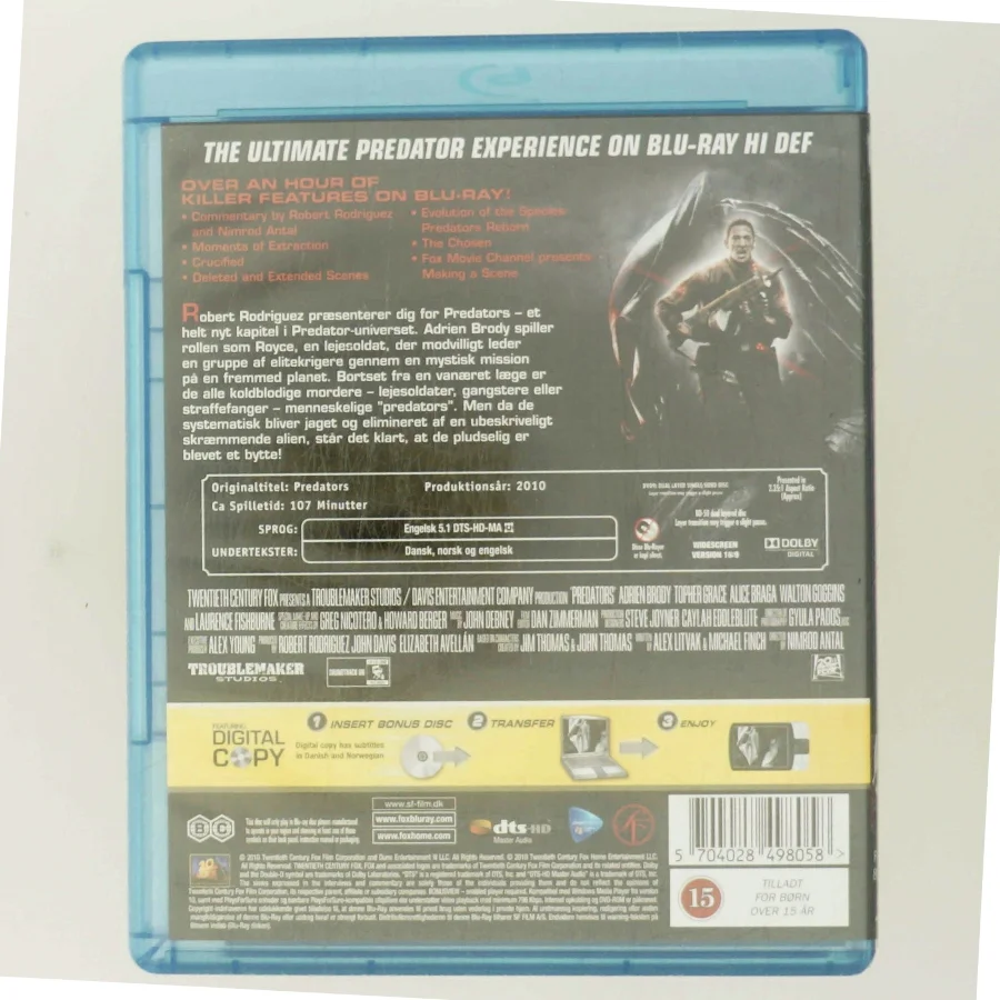 Predators med Adrien Brody (DVD)