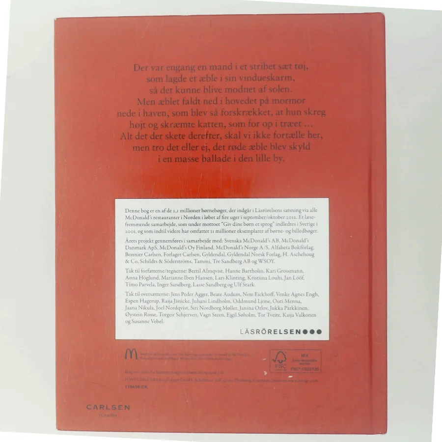 Historien om det røde æble af Jan Lööf (Bog)