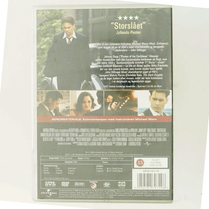 Public Enemies med Johnny Depp (DVD)