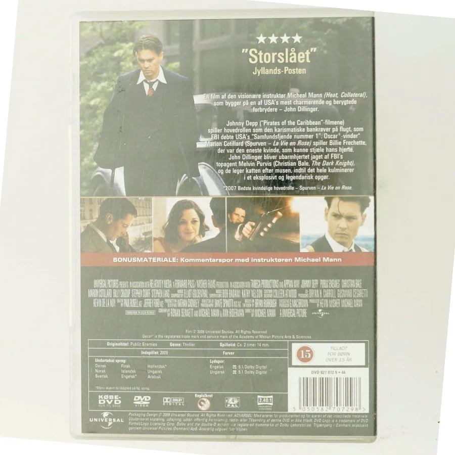 Public Enemies med Johnny Depp (DVD)