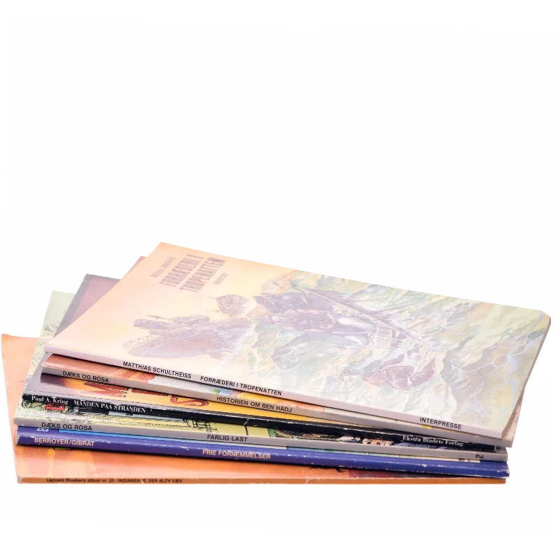 5 stk tegneserier bl.a. Forræderi i tropenatten af Matthias Schultheiss (Bog)