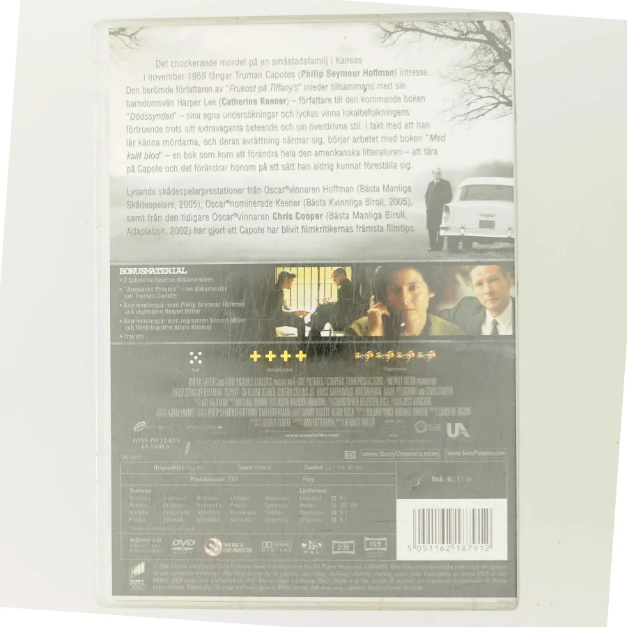 Capote med Philip Seymour Hoffman (DVD)