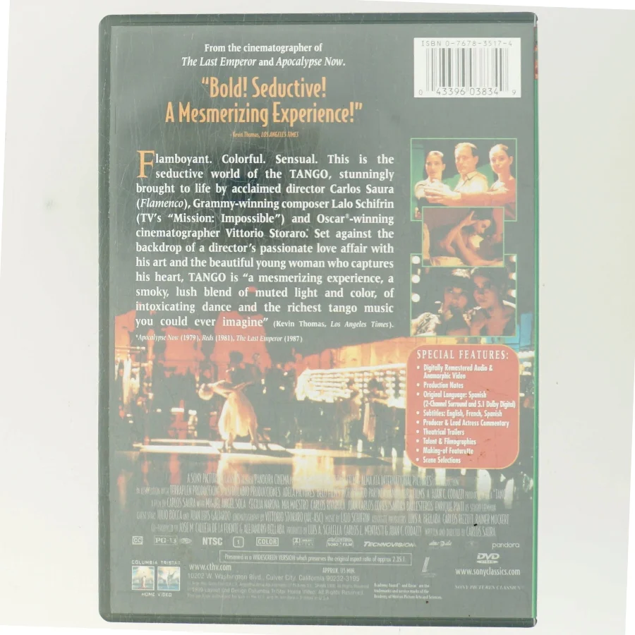 Tango (1998) / (Sub Ws)                                        <span class="label label-blank pull-right" style="margin-right: 3px;">Widescreen edition</span> (DVD)