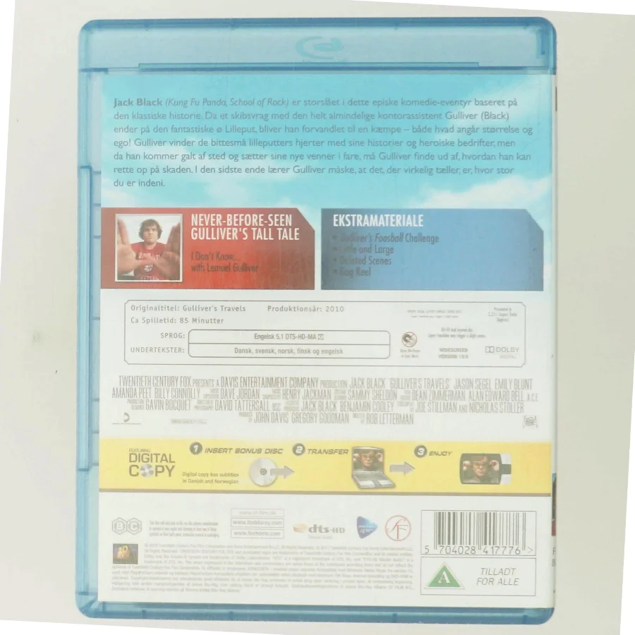 Gulliver's Travels med Jack Black (DVD)