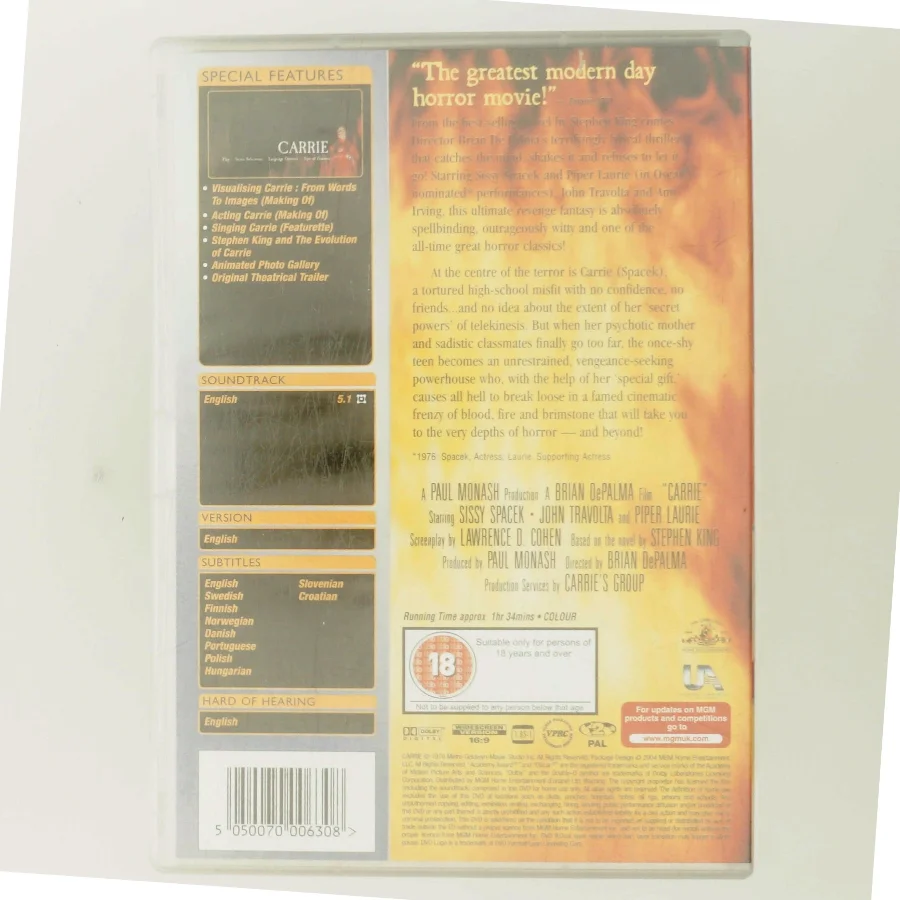 Carrie med Sissy Spacek (DVD)