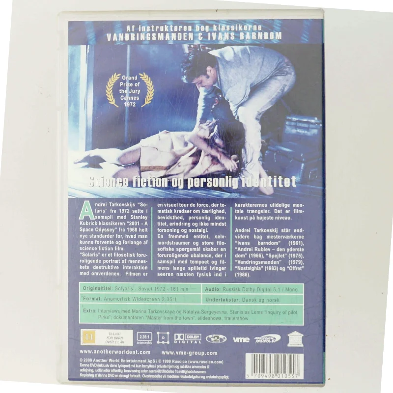 Den originale Solaris med Natalya Bondarchuk (DVD)