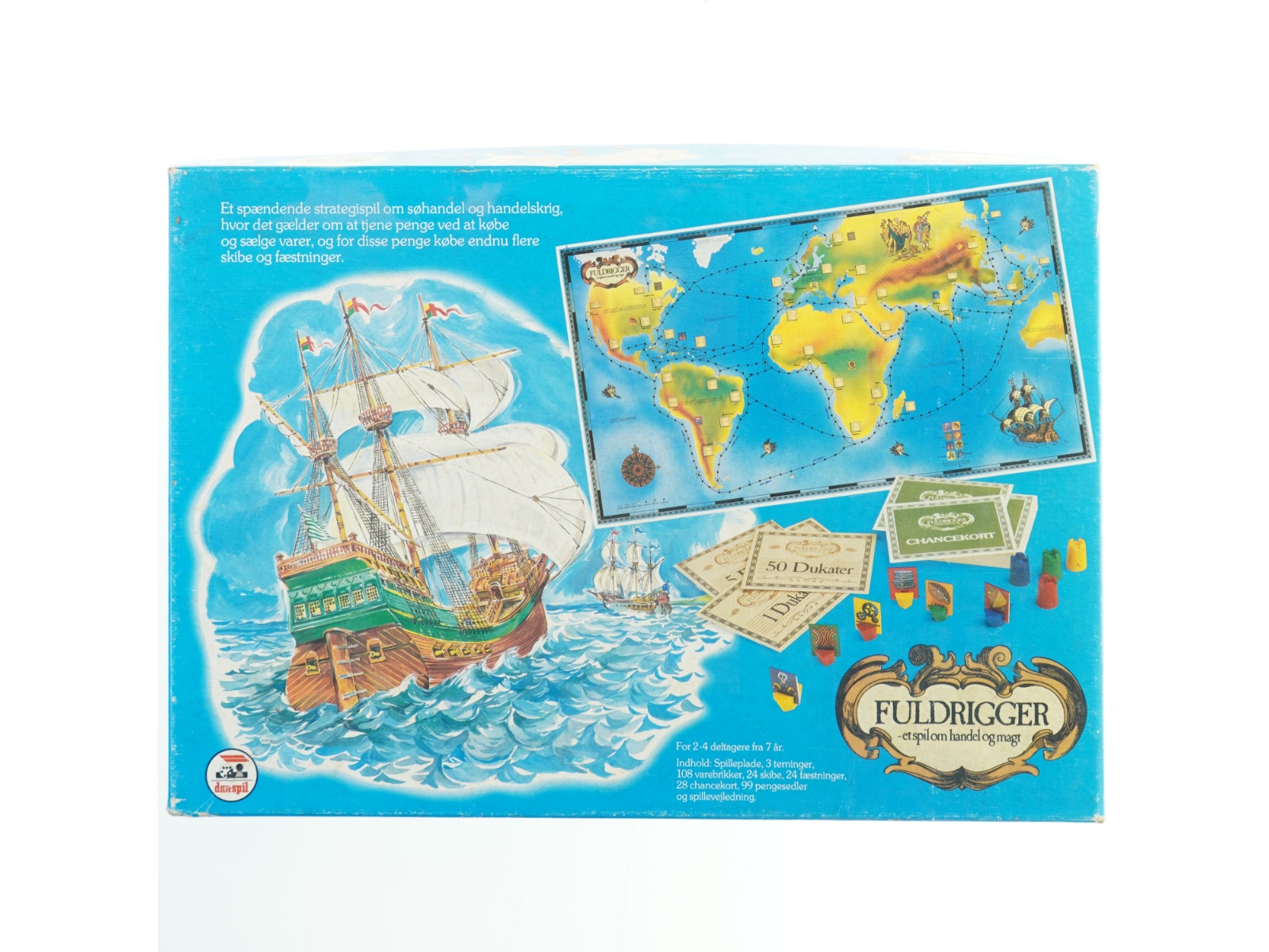 Brætspil 'Fuldrigger' fra Dan Spil (str. 39x27,5x6 cm)