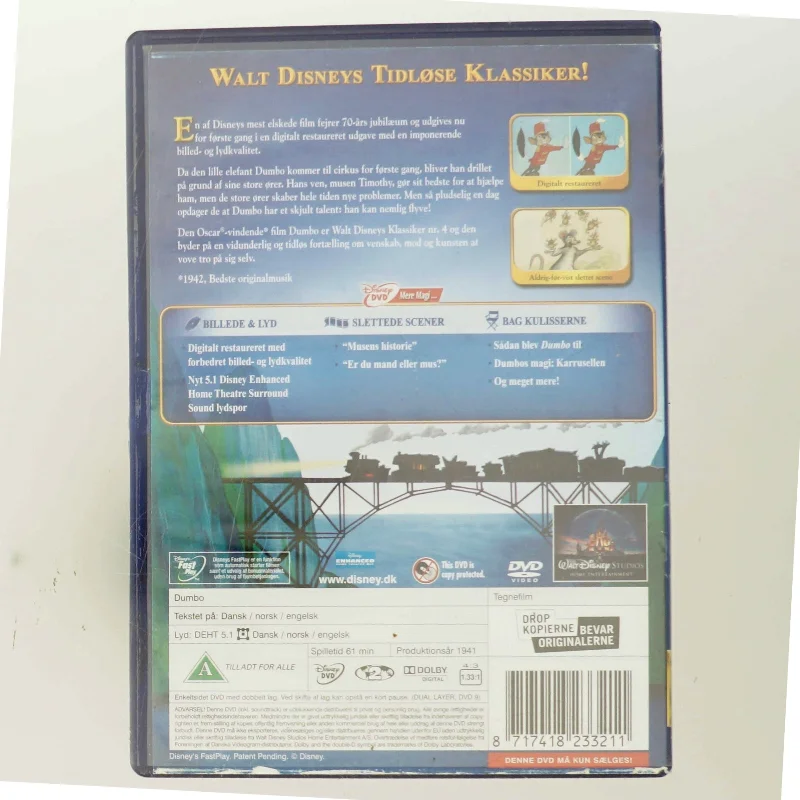 Dumbo fra Walt Disney (DVD)