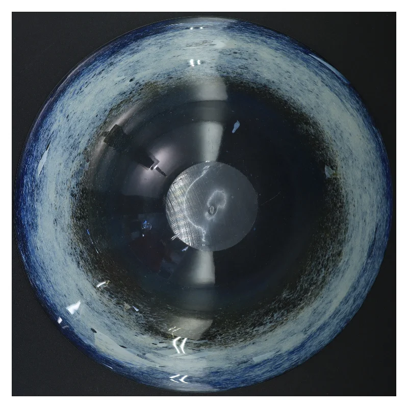 Stor dekorativ glasskål (str. 32 x 8 cm)