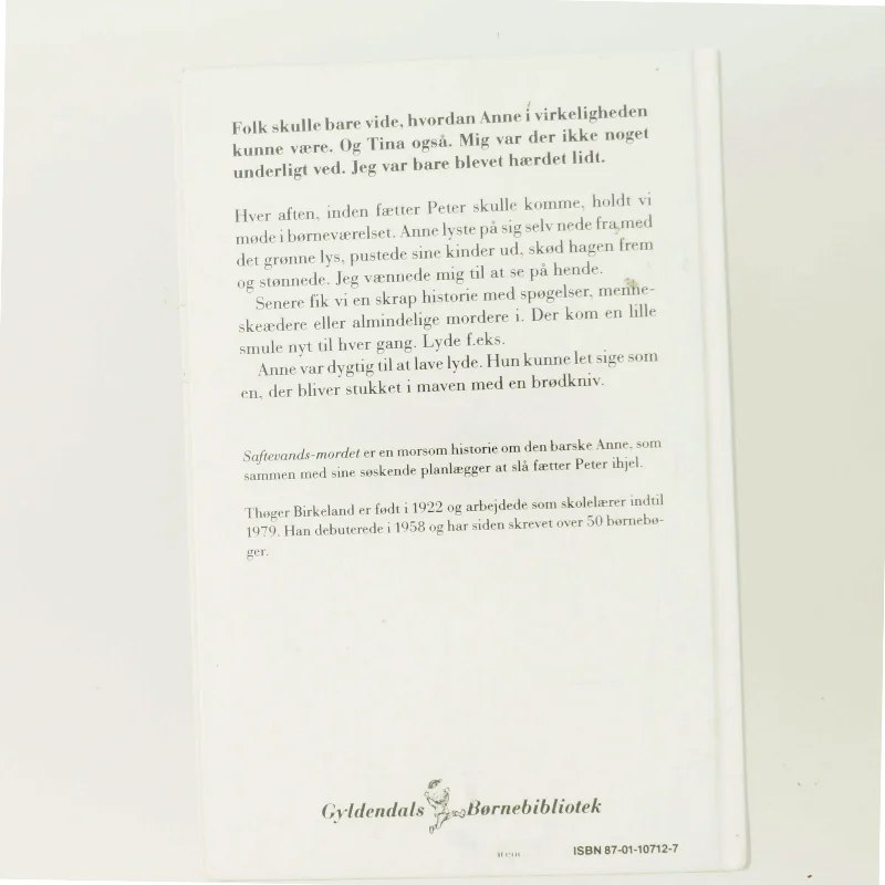 Saftevands-mordet af Thøger Birkeland (Bog)